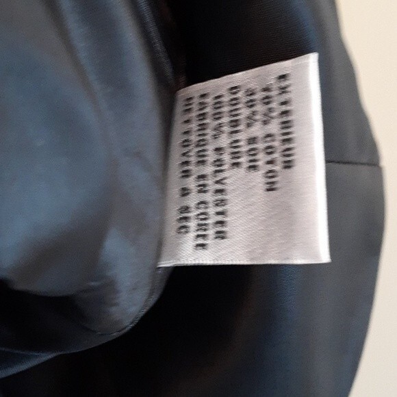 talbots silk blazer jacket classic silver gray quiet luxury minimalist s 6 p - Picture 5 of 5